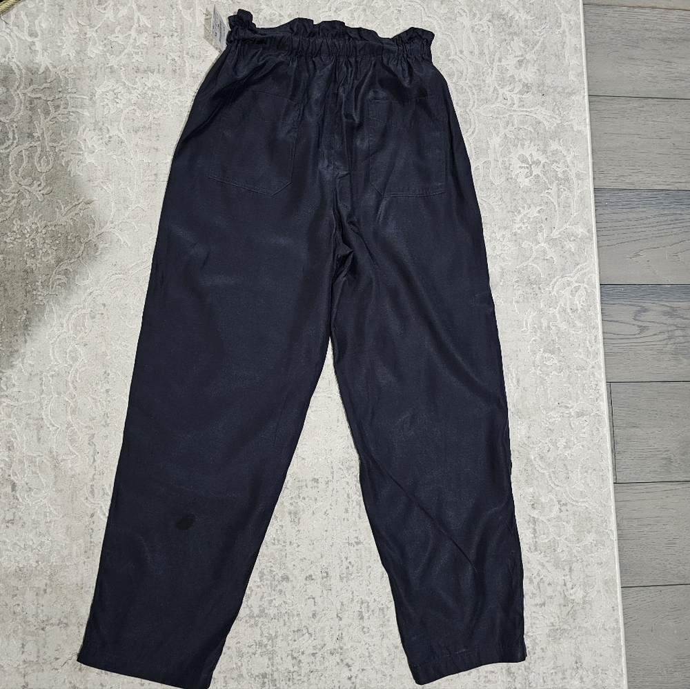 NWT Zara Dark Blue High Waist Lightweight Joggers size Medium - Picture 5 of 7